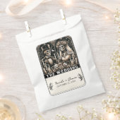Sachets En Papier Skeletons de Tarot MARIAGE Mariée et Salle (Coupé)