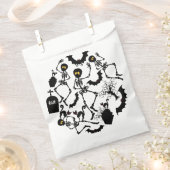 Sachets En Papier Skeletons d'Halloween Macabre Dance (Coupé)