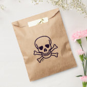 Sachets En Papier Skull n Bones kraft favor bags (Scellé)
