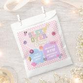 Sachets En Papier Sleepover Preppy Varsity Patch Anniversaire (Coupé)