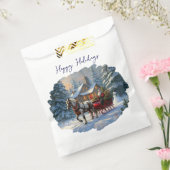 Sachets En Papier Sleigh Père Noël à cheval de Noël (Scellé)