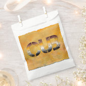 Sachets En Papier SlipperyJoe's petit ours mot orange-brun pro (Coupé)