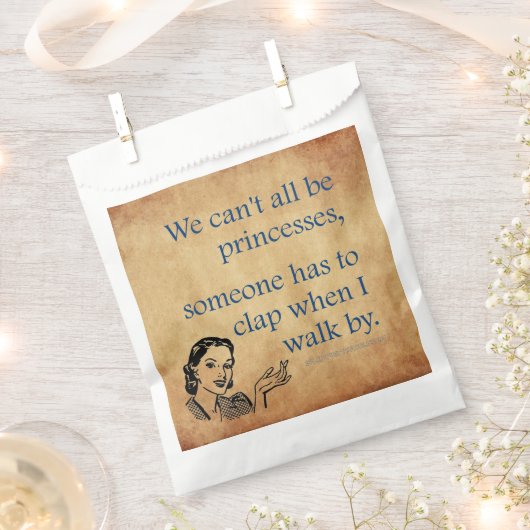 Sachets En Papier SlipperyJoe's Princess clap marchant drôle les ann (Coupé)