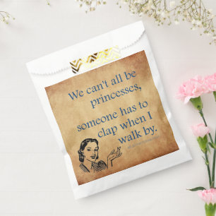 Sachets En Papier SlipperyJoe's Princess clap marchant drôle les ann