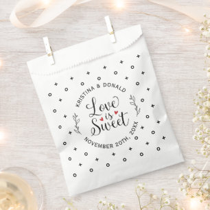 Sachets En Papier Snack de minuit élégant mariage Favor sac