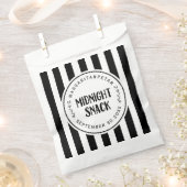 Sachets En Papier Snack de minuit Rustique Mariage Classic Round (Coupé)