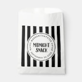 Sachets En Papier Snack de minuit Rustique Mariage Classic Round (Devant)