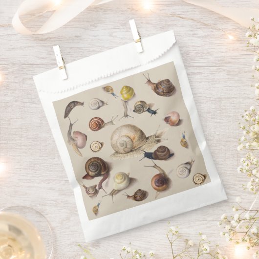 Sachets En Papier Snail Slug Garden Pet Gastropod (Coupé)