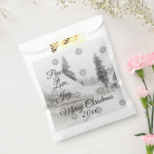 Sachets En Papier Snowfall Snowflakes Noël noir blanc sketch (Scellé)