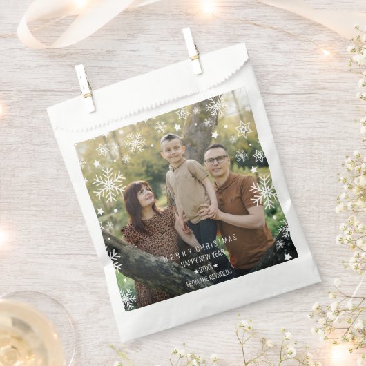 Sachets En Papier Snowflakes Arch-Shaped Frame Photo Overlay Holiday (Coupé)