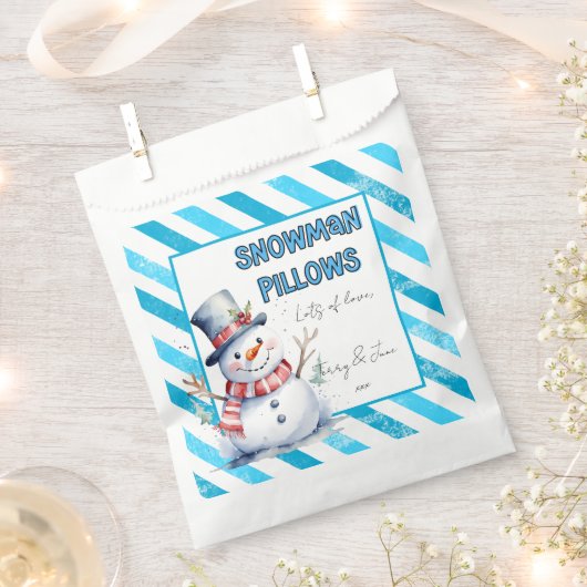 Sachets En Papier Snowman Coussin Noël gâter elf coquin (Coupé)