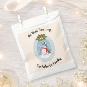 Sachets En Papier Snowman Holly Nous Vous Souhaitons Joie Holiday (Coupé)
