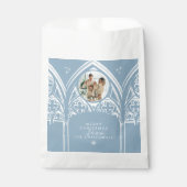 Sachets En Papier Snowy Gothique Hiver Fairytale Noël Bleu Photo (Devant)