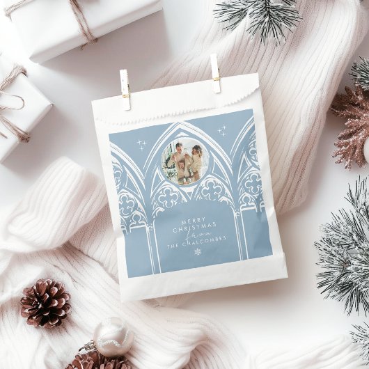 Sachets En Papier Snowy Gothique Hiver Fairytale Noël Bleu Photo