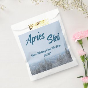Sachets En Papier Snowy Mountain Forest Apres Ski Mariage Event