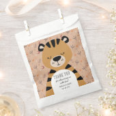 Sachets En Papier Soft Safari Tiger Celestial Neutral Baby Shower  (Coupé)