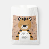 Sachets En Papier Soft Safari Tiger Celestial Neutral Baby Shower  (Devant)