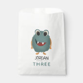 Sachets En Papier Soirée Anniversaire de enfant des Garçons Bleus Mi (Devant)