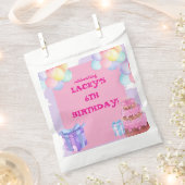 Sachets En Papier Soirée : Anniversaire violet et rose (Coupé)