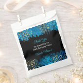 Sachets En Papier Soirée d'anniversaire d'alcool bleu (Coupé)