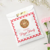 Sachets En Papier Soirée d'Anniversaire de la Pizza Rouge moderne et (Scellé)
