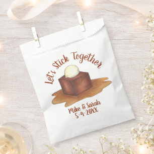 Sachets En Papier Soirée de mariage fiançailles Sticky Toffee Puddin