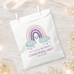 Sachets En Papier Soirée de révélation de genre de Little Rainbow