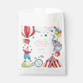 Sachets En Papier Soirée des Anniversaires de enfants du cirque (Devant)