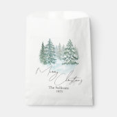 Sachets En Papier Soirée des Pins de Noël (Devant)