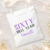 Sachets En Papier Soixante Enfer Oui ! Purple 60e anniversaire (Coupé)