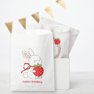 Sachets En Papier Some Bunny Strawberry Anniversaire