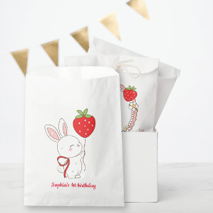 Sachets En Papier Some Bunny Strawberry Balloon Anniversaire