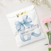 Sachets En Papier Something Blue Before I Do Blue Bow Baby Shower Ma (Scellé)