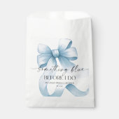 Sachets En Papier Something Blue Before I Do Blue Bow Baby Shower Ma (Devant)