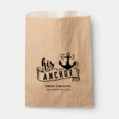 Sachets En Papier Son mariage à l'ancre (Devant)