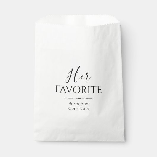Sachets En Papier Son Mariage Choice Mariées préférées (Devant)