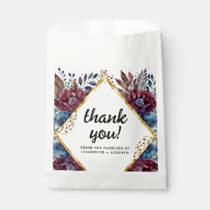 Sachets En Papier Sophistication stupéfiante Mariage de pivoine à bi