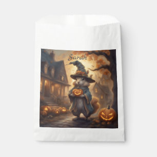 Sachets En Papier Sorcière Écureuil Fantaisiste fête d'Halloween