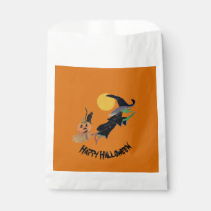 Sachets En Papier Sorcière Halloween Fun coloré