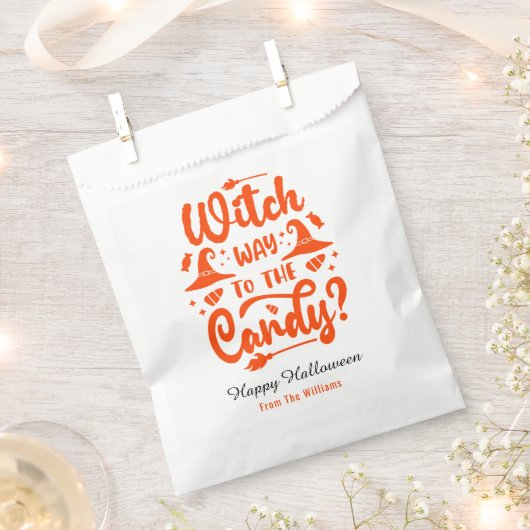 Sachets En Papier Sorcière Pourquoi À Candy Editable Couleur Hallowe (Coupé)