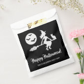 Sachets En Papier Sorcière Sur Un Broom Noir Et Blanc Joyeux Hallowe (Scellé)