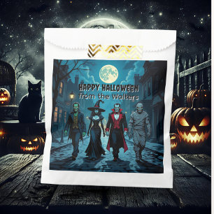 Sachets En Papier Sorcière, Vampire, Dracula et la fête d'Halloween 