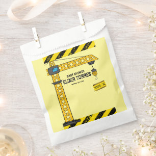 Sachets En Papier Sous Construction Tower Cranes Baby shower