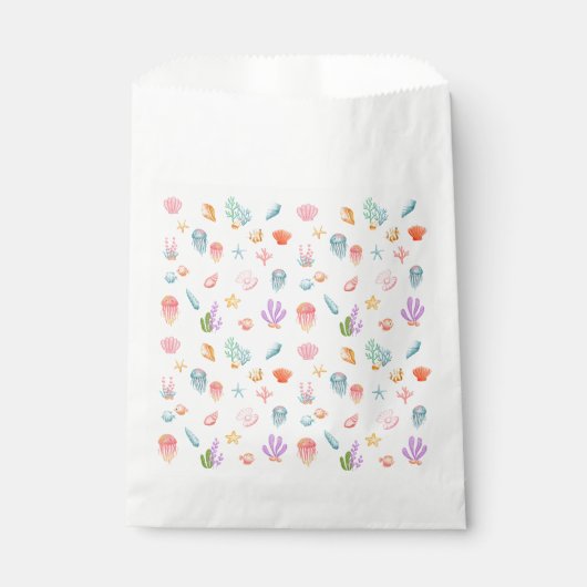 Sachets En Papier Sous la mer Anniversaire (Devant)