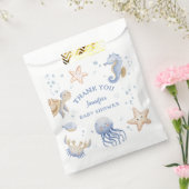 Sachets En Papier Sous La Mer ! Baby shower garçon bleu mou (Scellé)