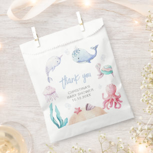 Sachets En Papier Sous La Mer Baby shower Nautique Favoriser Sac
