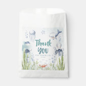 Sachets En Papier Sous le Baby shower de l'océan (Devant)