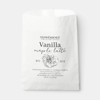 Sachets En Papier Soy Wax Candle Label Flower pack
