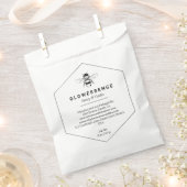Sachets En Papier Soy Wax Label Honeycomb Bee Hexagon (Coupé)