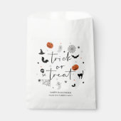 Sachets En Papier Soyons éffrayants de la fête d'Halloween blanc (Devant)